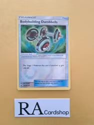Bodybuilding Dumbbells Reverse Holo Uncommon 113/147 Burning Shadows Pokemon