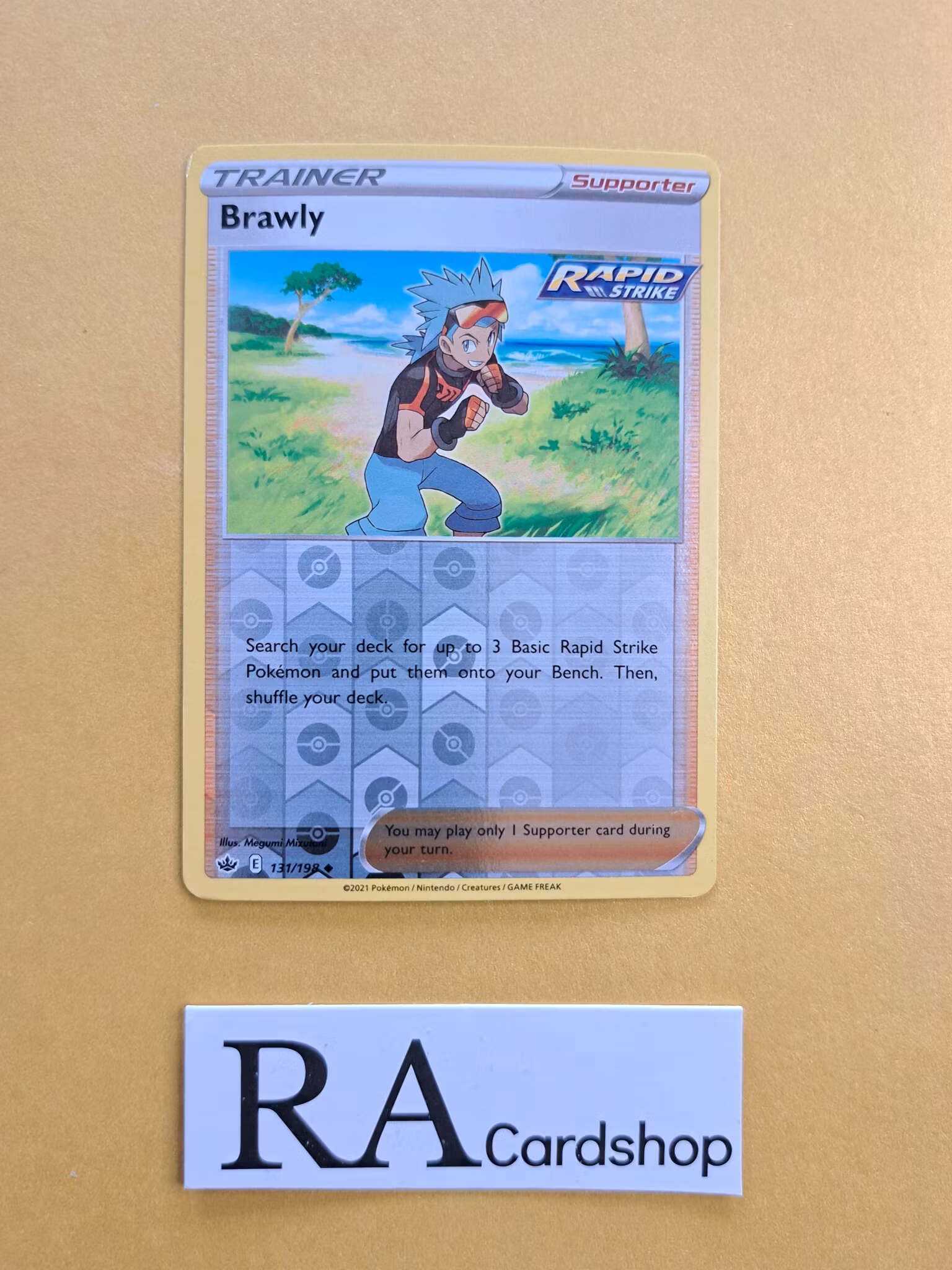 Brawly Reverse Holo Uncommon 131/198 Chilling Reign Pokemon