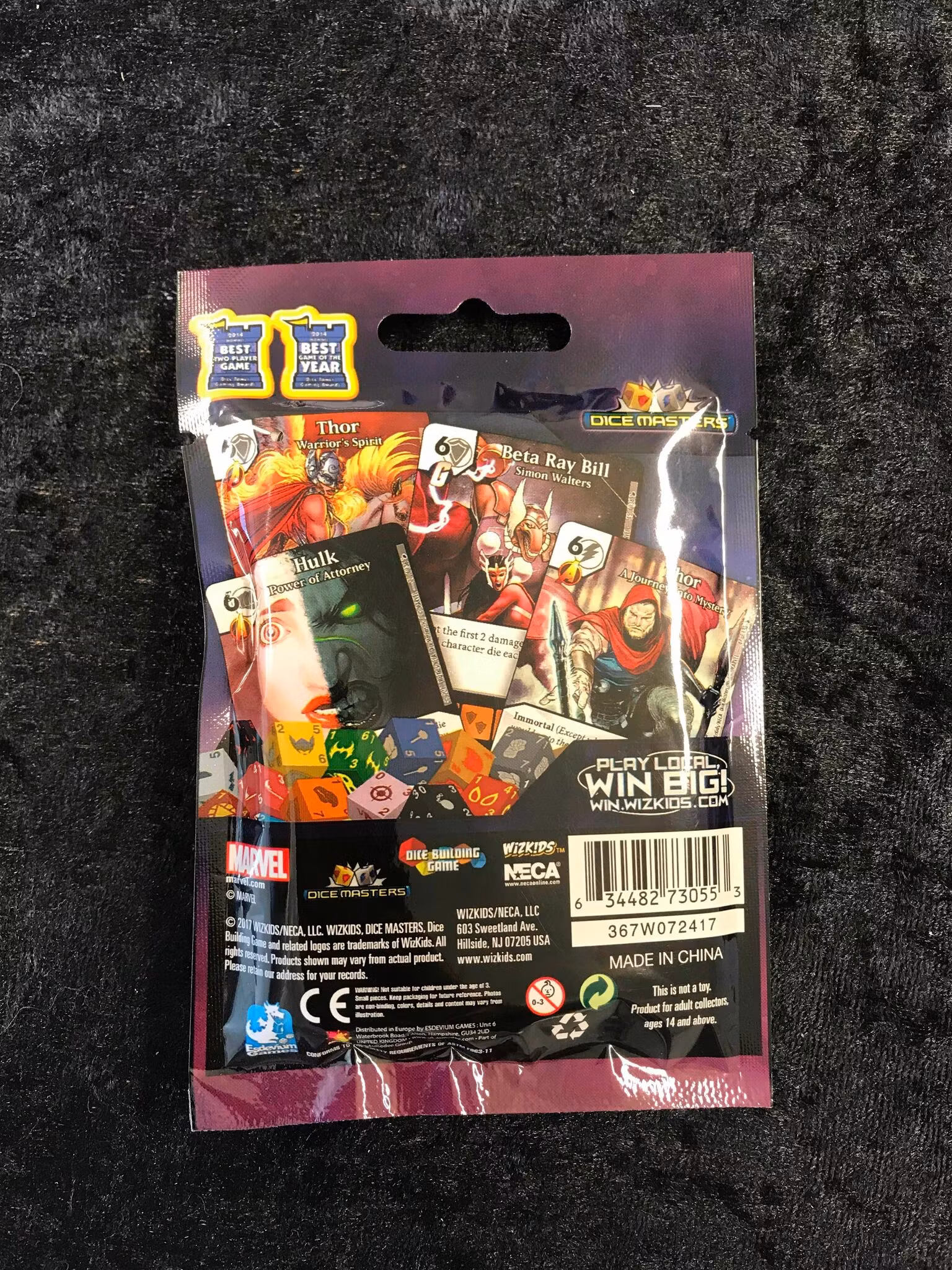 The Mighty Thor Dice Masters Booster Marvel Neca Wizkids