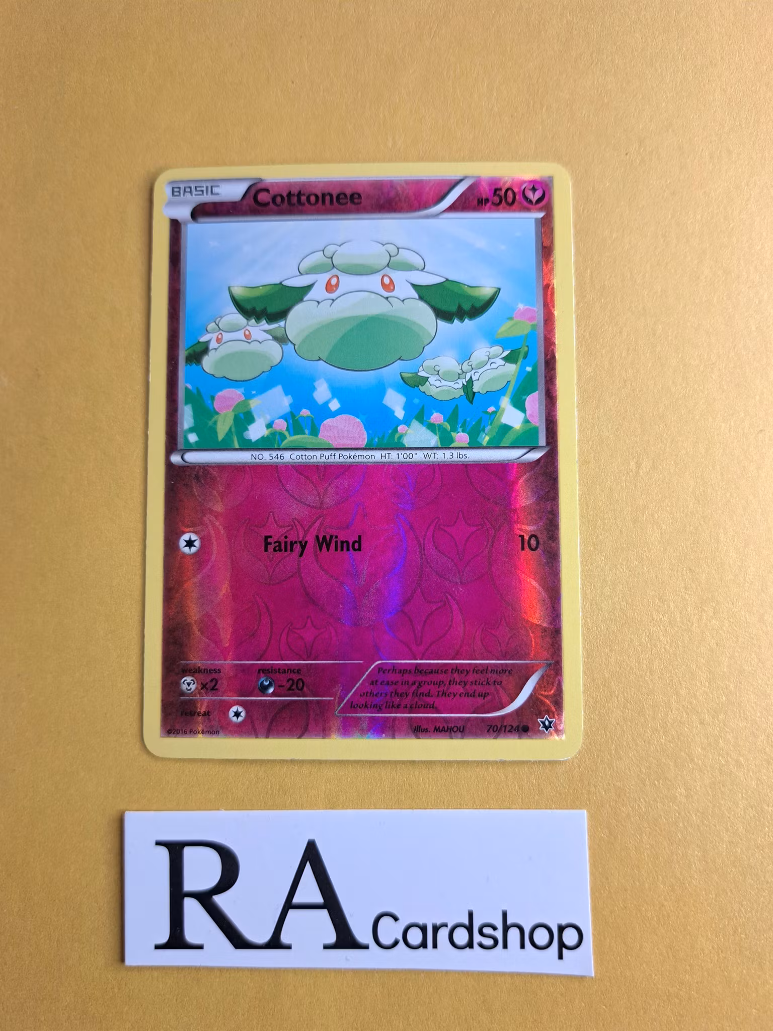 Cottonee Reverse Holo Common 70/124 Fates Collide Pokemon