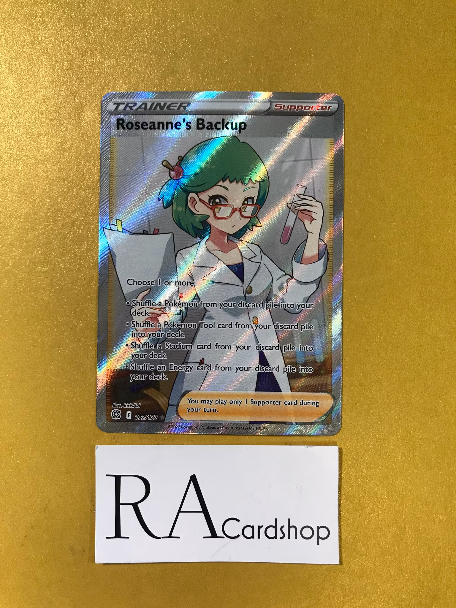 Roseannes Backup Rare 172/172 Brilliant Stars Pokemon