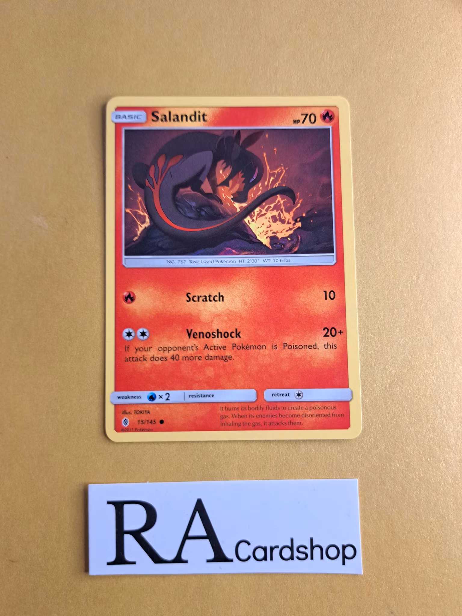 Salandit Common 15/145 Guardians Rising Pokemon