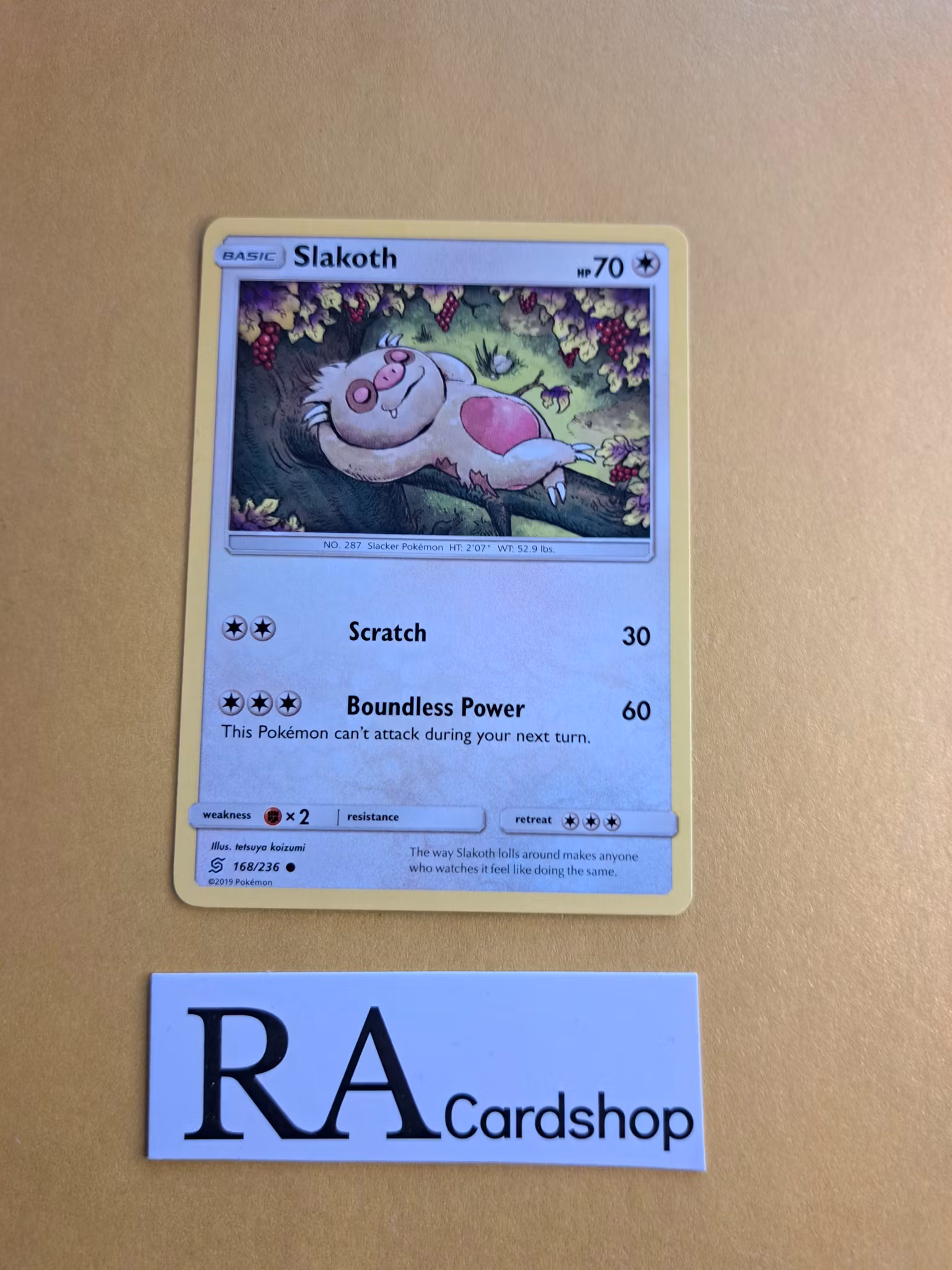 Slakoth Common 168/236 Unified Minds Pokemon