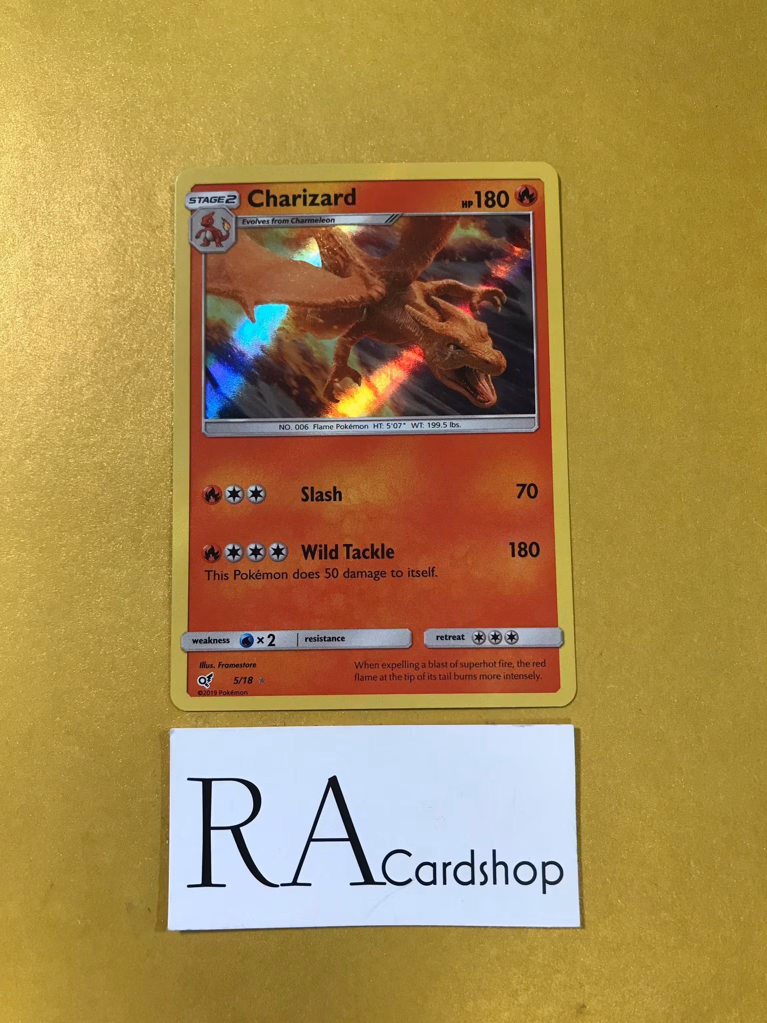 Charizard Holo Rare 5/18 Detective Pikachu Pokemon