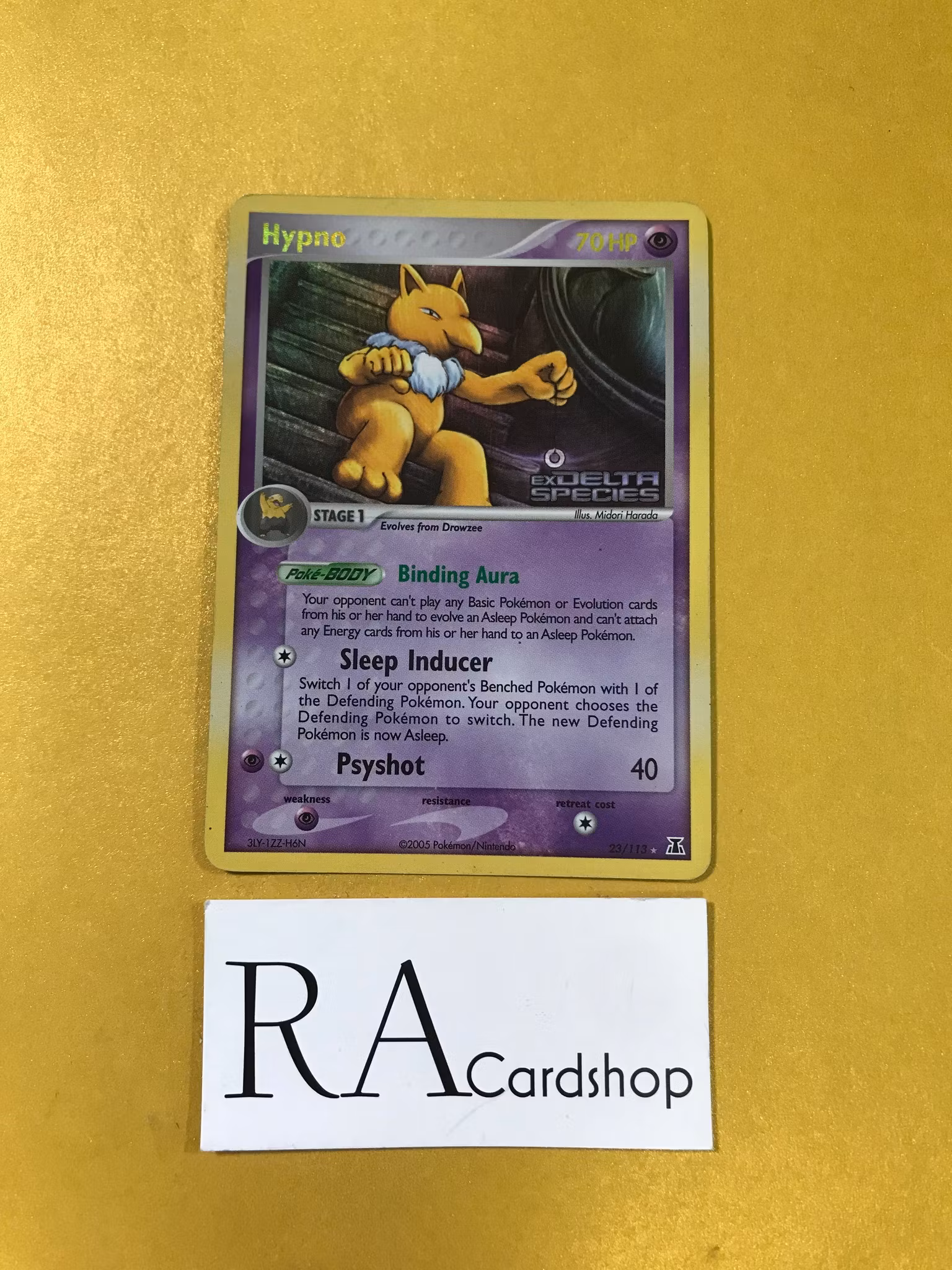 Hypno Reverse Holo Rare 23/113 (1) EX Delta Species Pokemon