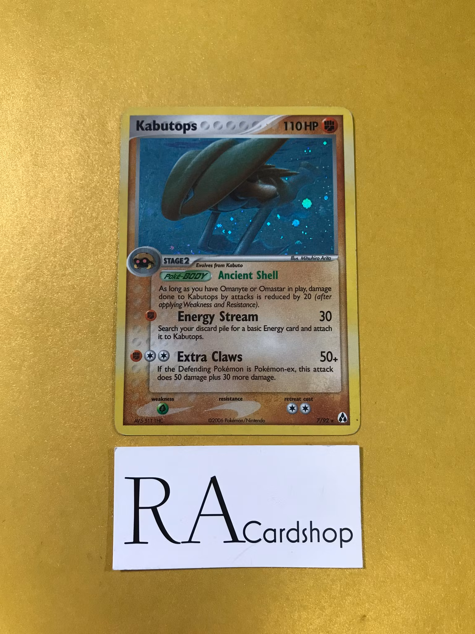 Kabutops Holo Rare 7/92 Ex Legend Maker Pokemon
