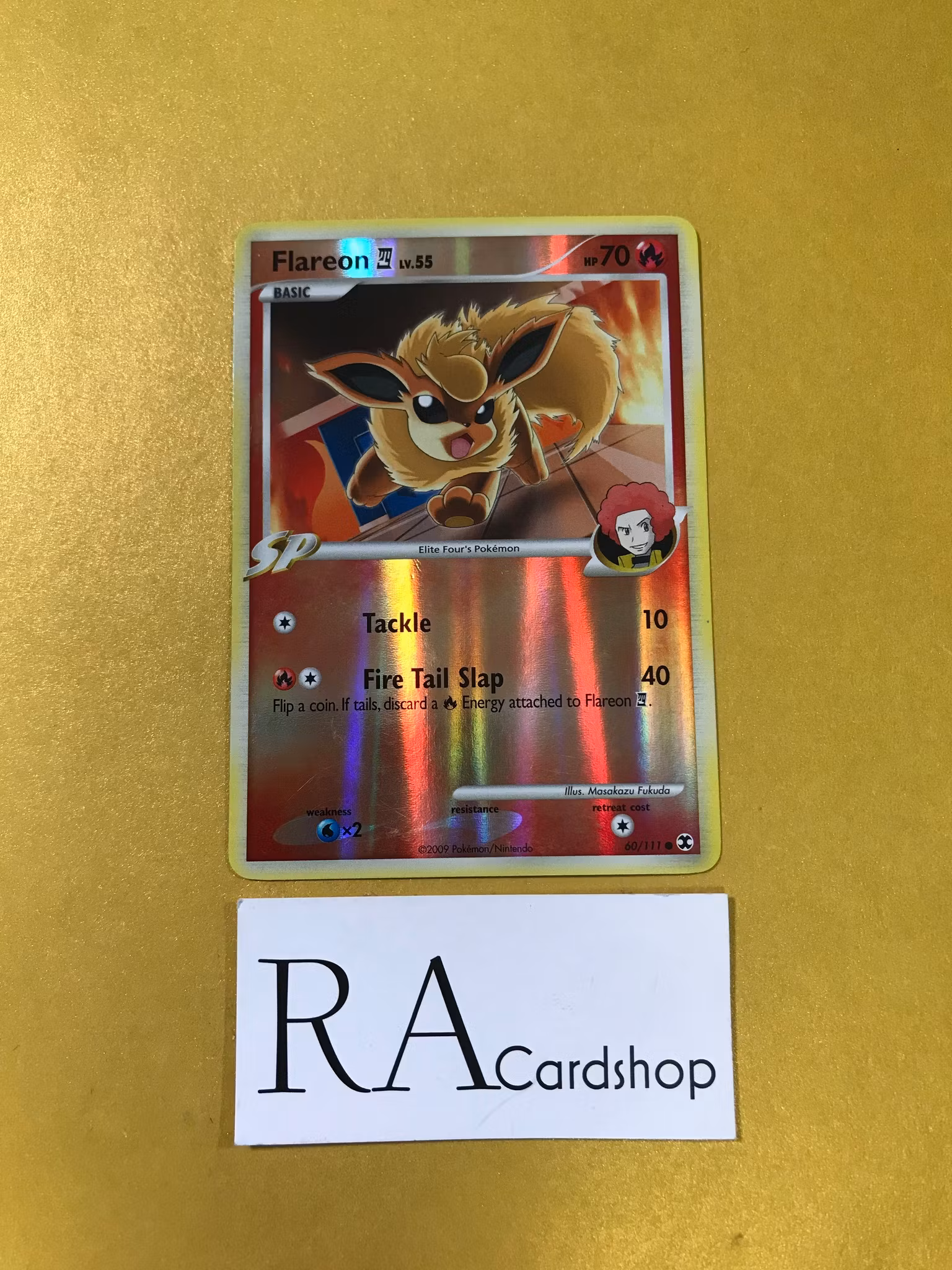 Flareon Lv.55 Reverse Holo Common 60/111 Rising Rivals Pokemon