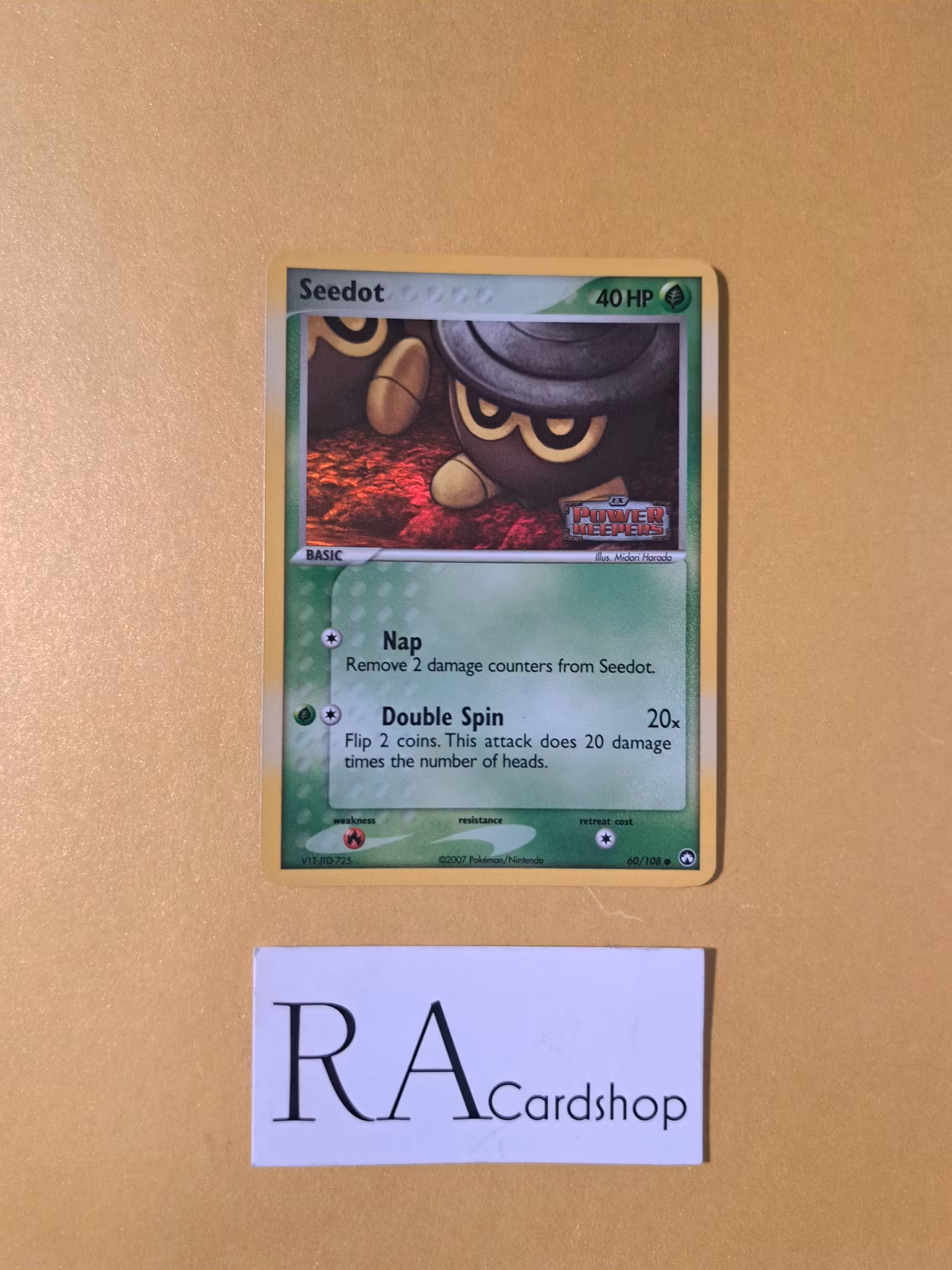 Seedot Reverse Holo Common 60/108 EX Power Keepers Pokemon
