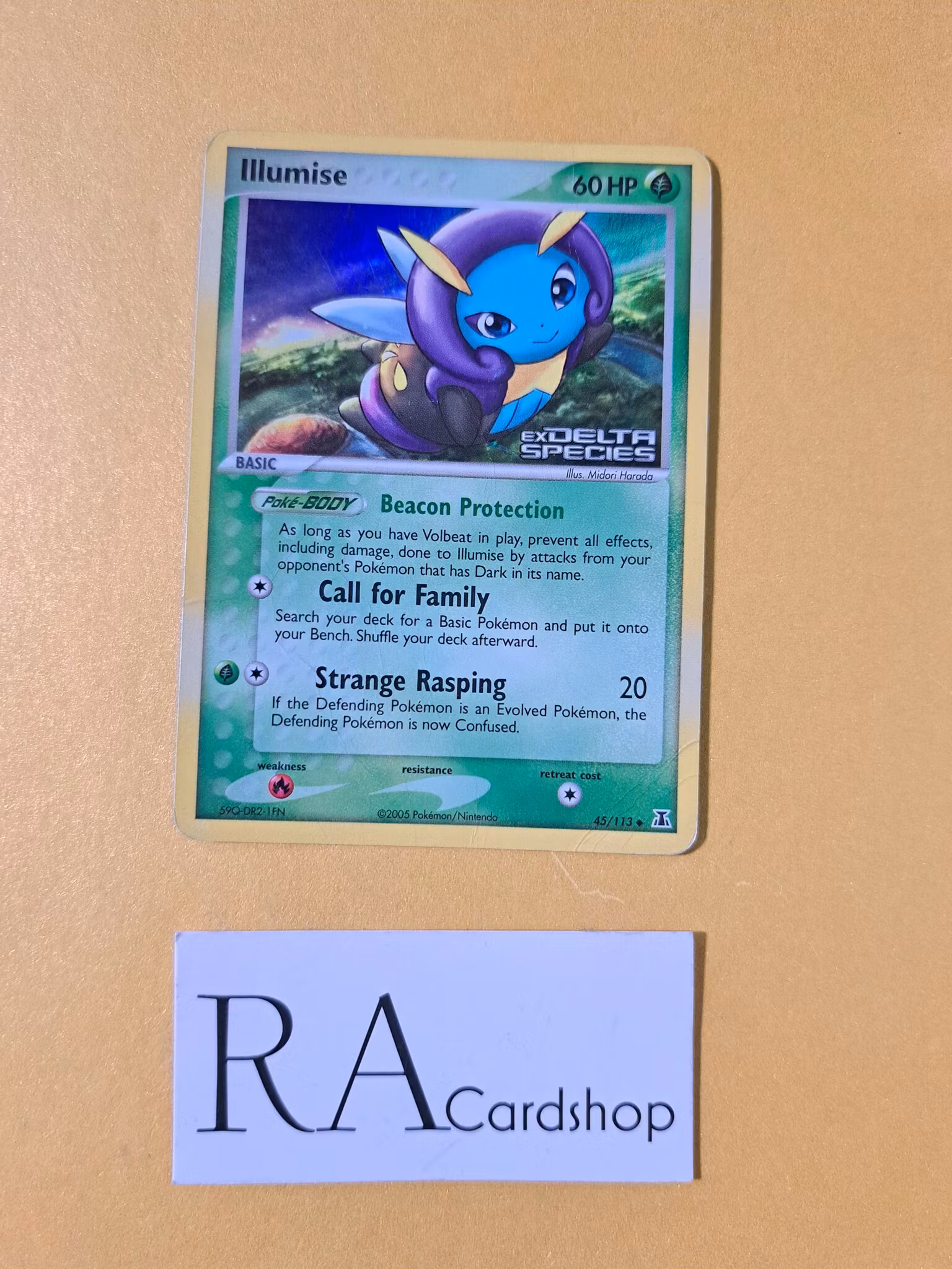 Illumise Reverse Holo Uncommon 45/113 EX Delta Species Pokemon