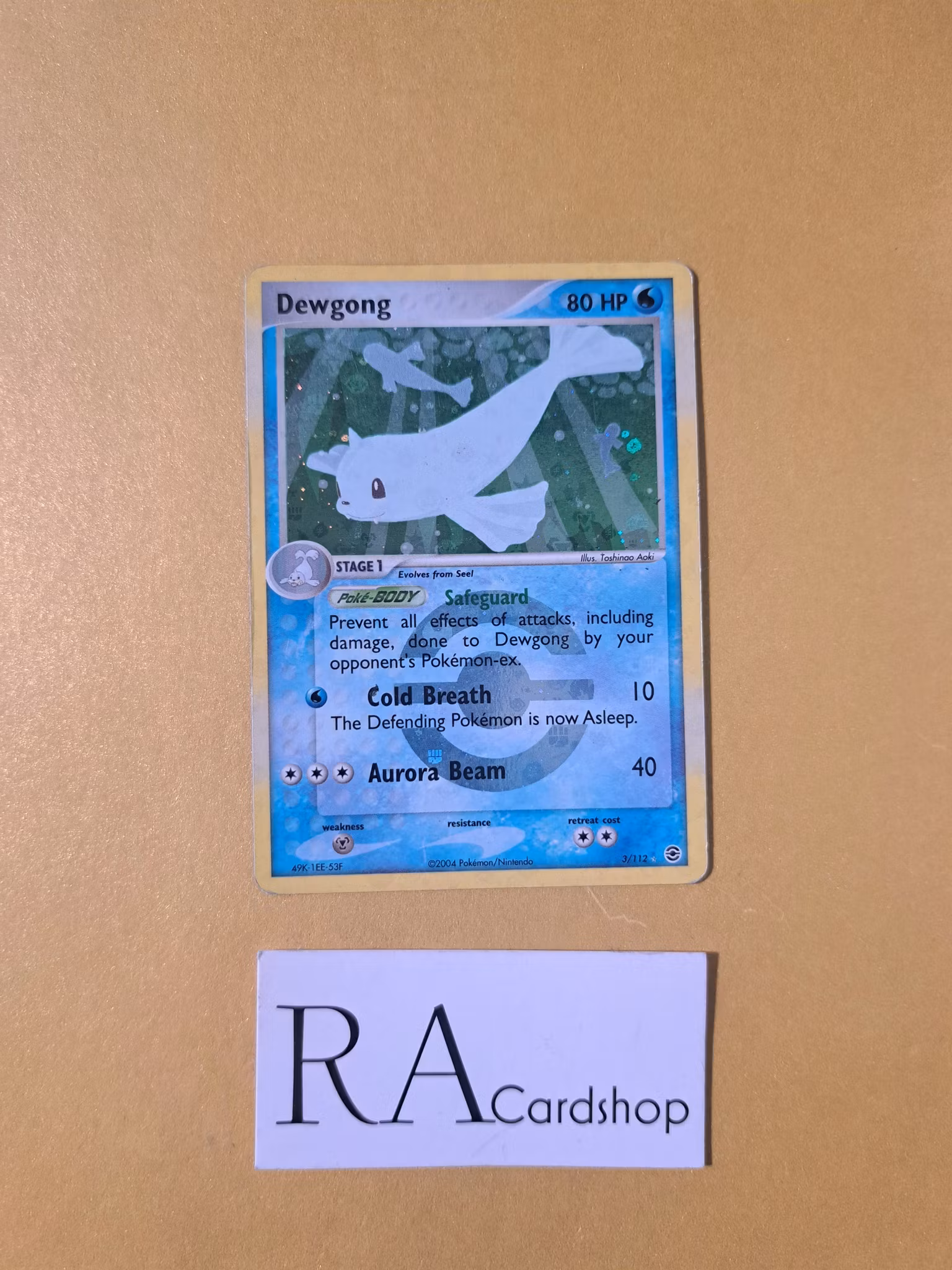 Dewgong Reverse Holo Rare 3/112 EX FireRed & LeafGreen Pokemon