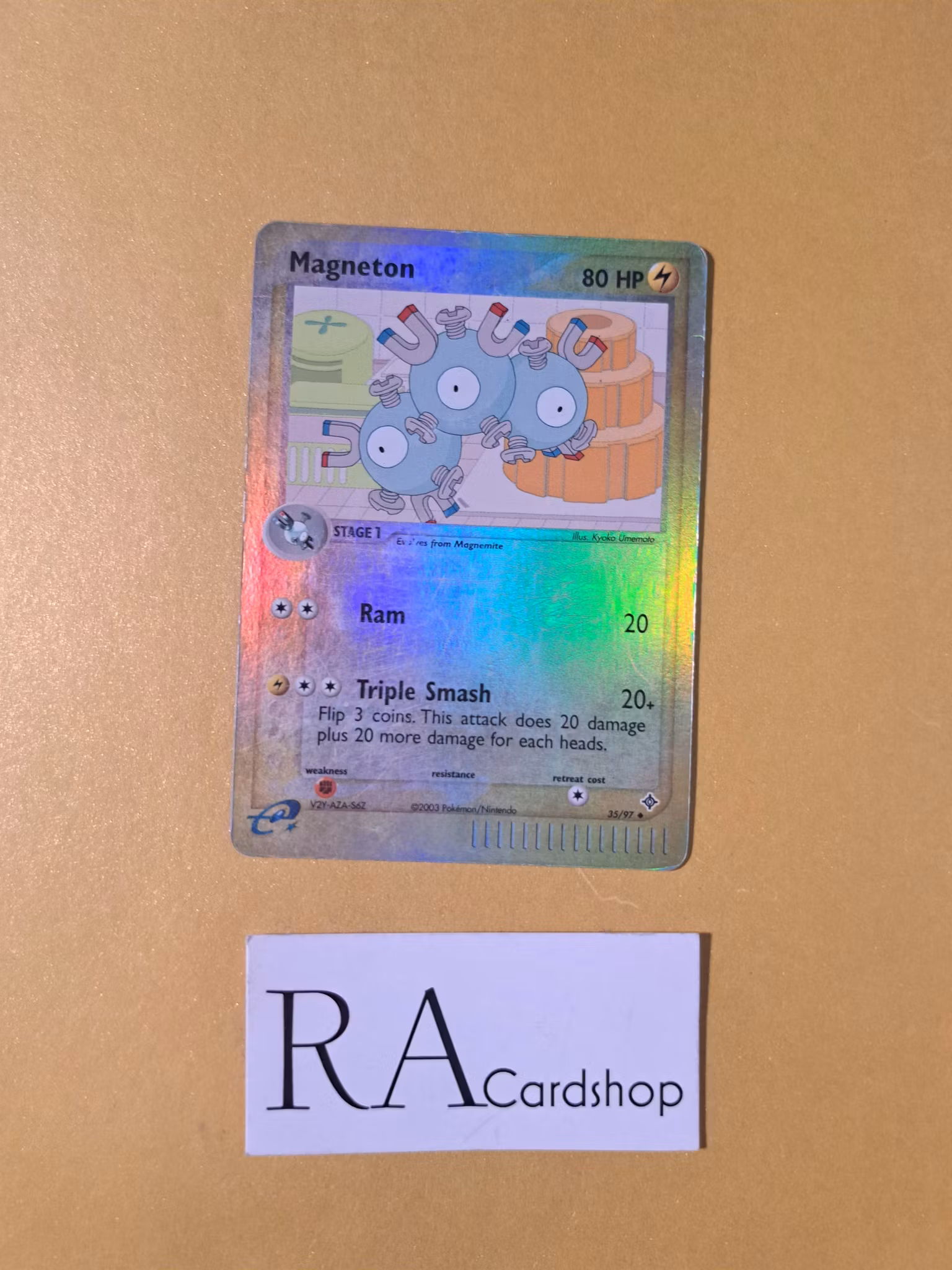 Magneton Reverse Holo Uncommon 35/97 Ex Dragon Pokemon