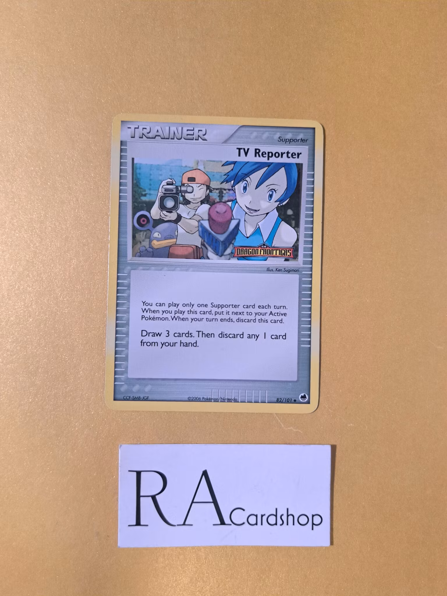 TV Reporter Reverse Holo Uncommon Stamp 82/101 EX Dragon Frontiers Pokemon