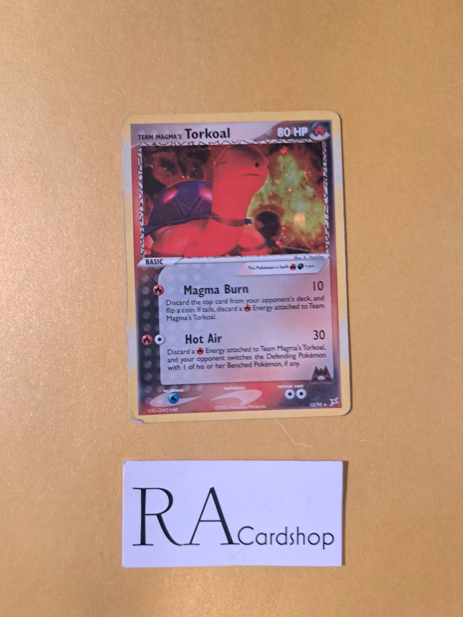 Team Magmas Torkoal Rare 12/95 Ex Team Magma vs. Team Aqua Pokemon