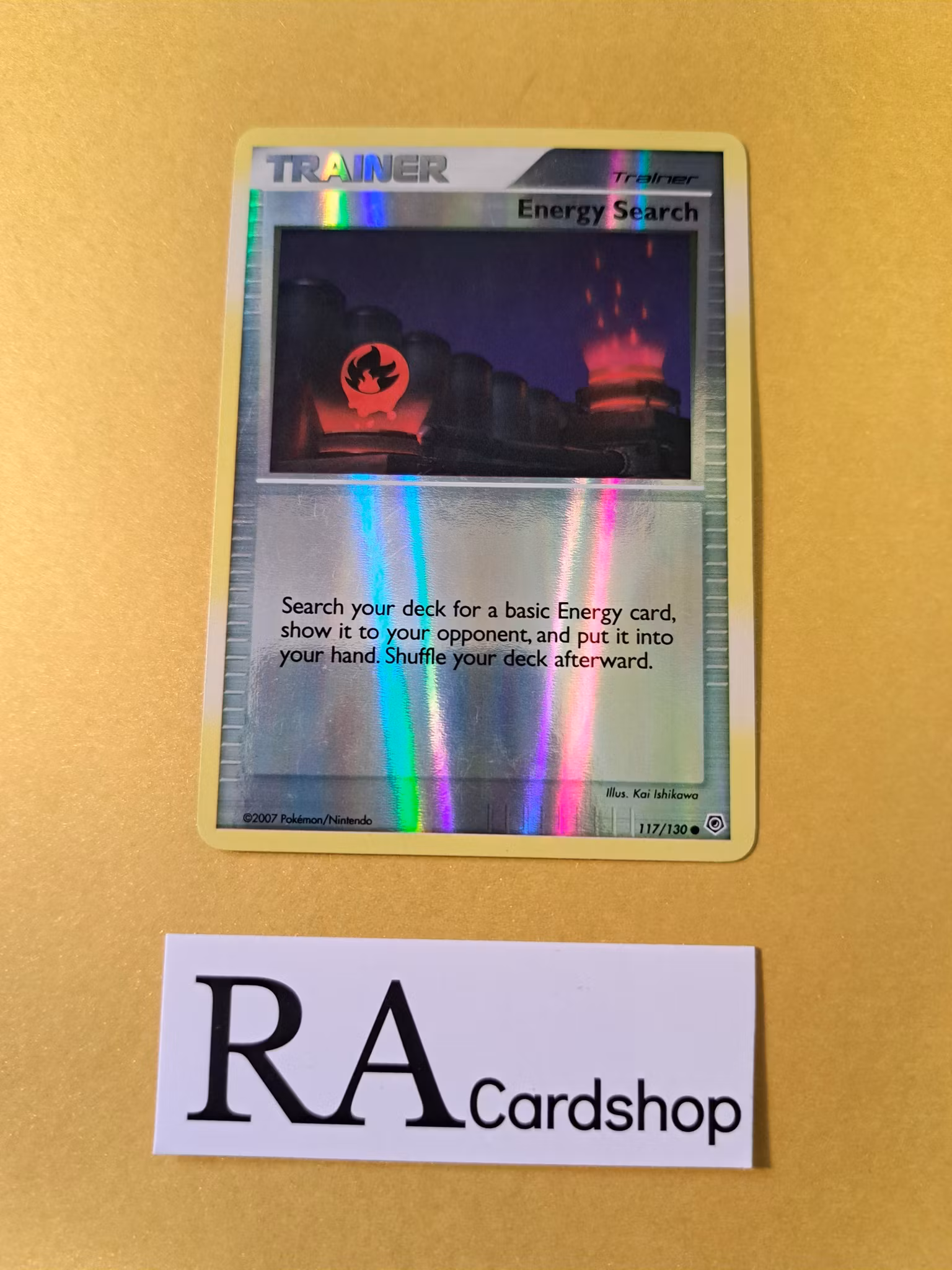 Energy Search Reverse Holo Common 117/130 Diamond & Pearl Pokemon