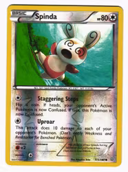 Spinda Reverse Holo Common 115/160 Primal Clash Pokemon