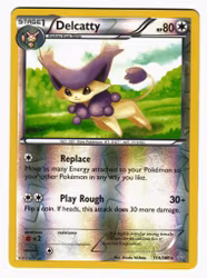 Delkitty Reverse Holo Rare 114/160 Primal Clash Pokemon