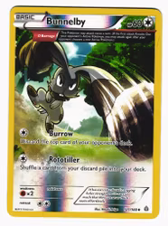 Bunnelby Reverse Holo Uncommon 121/160 Primal Clash Pokemon