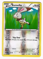 Bunnelby Reverse Holo Common 120/160 Primal Clash Pokemon