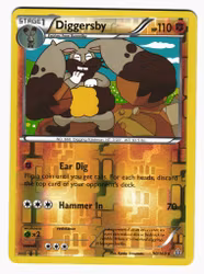 Diggersby Reverse Holo Rare 90/160 Primal Clash Pokemon
