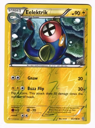 Eelektrik Reverse Holo Uncommon 63/160 Primal Clash Pokemon