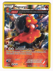 Magcargo Reverse Holo Rare 24/160 Primal Clash Pokemon