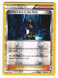 Archies Ace in the Hole Reverse Holo Uncommon 124/160 Primal Clash Pokemon