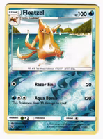 Floatzel Reverse Holo Uncommon 23/73 Shining Legends Pokemon