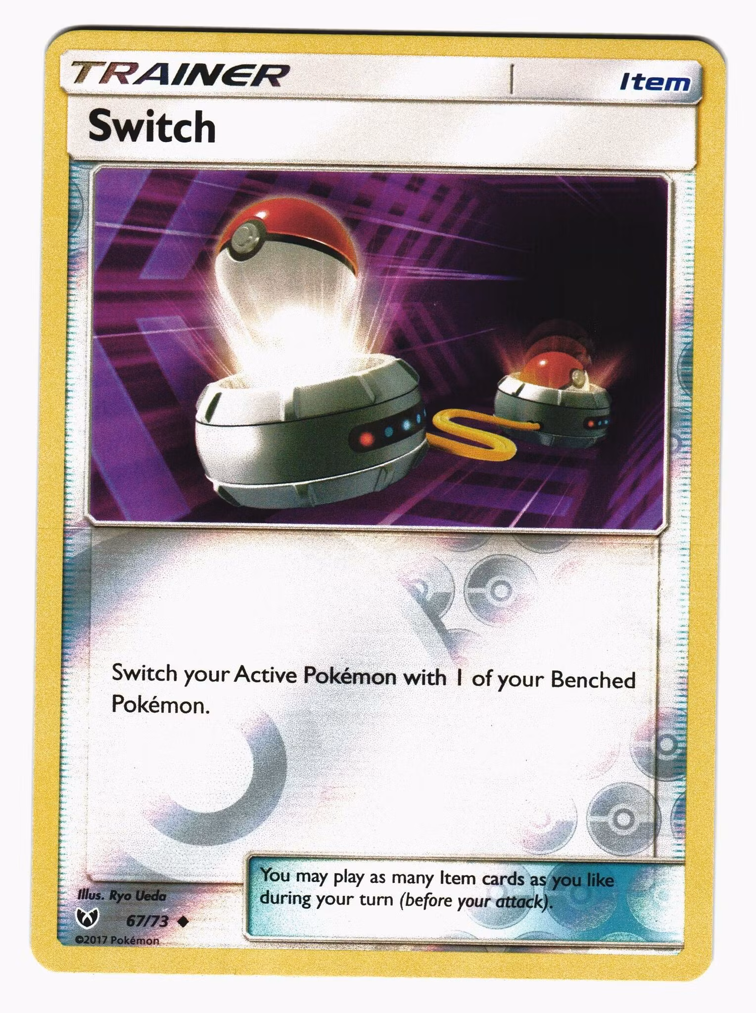 Switch Reverse Holo Uncommon 67/73 Shining Legends Pokemon