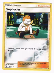 Sophocles Reverse Holo Uncommon 65/73 Shining Legends Pokemon