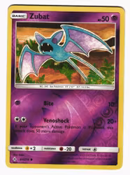 Zubat Reverse Holo Common 64/214 Unbroken Bonds Pokemon