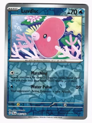 Luvdisc Reverse Holo Common 047/193 Paldea Evolved Pokemon