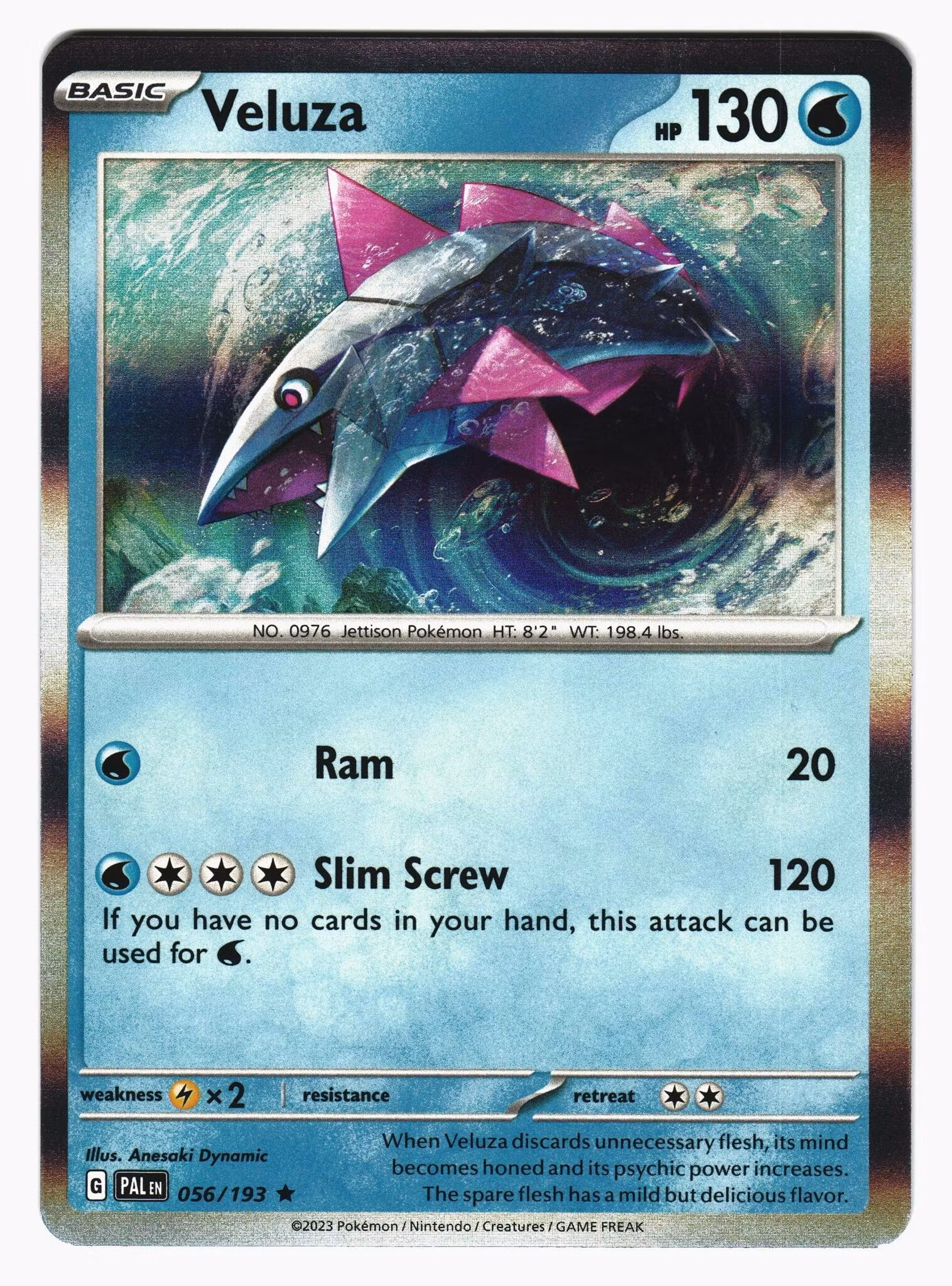 Veluza Holo Rare 056/193 Paldea Evolved Pokemon
