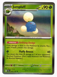 Jumpluff Holo Rare 003/193 Paldea Evolved Pokemon