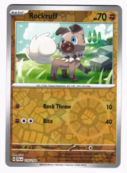 Rockruff Reverse Holo Common 116/193 Paldea Evolved Pokemon