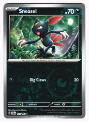 Sneasel Reverse Holo Common 133/193 Paldea Evolved Pokemon