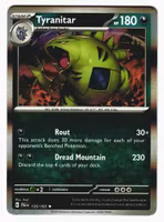 Tyranitar Holo Rare 135/193 Paldea Evolved Pokemon