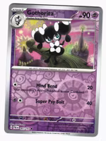 Gothorita Reverse Holo Uncommon 091/193 Paldea Evolved Pokemon