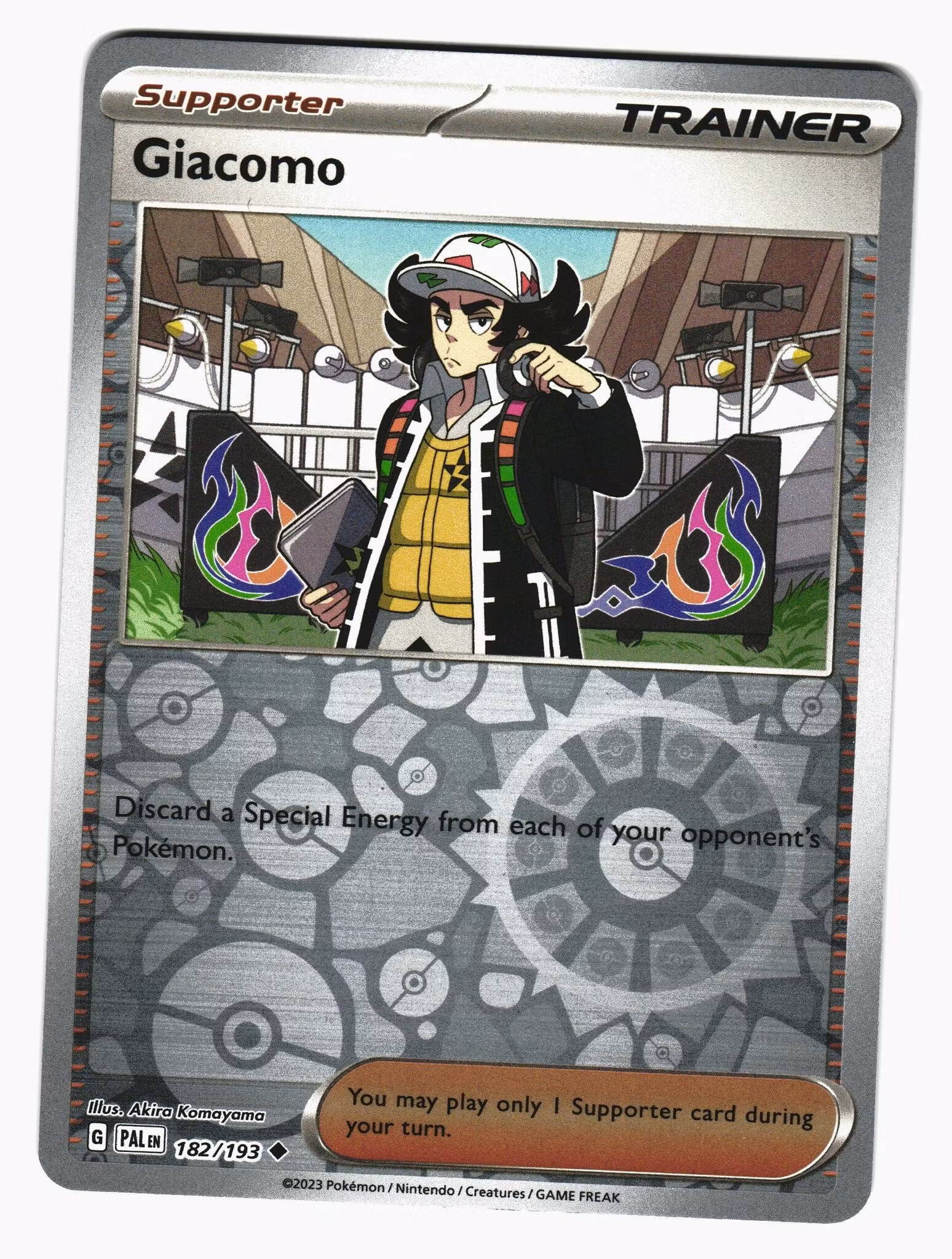 Giacomo Reverse Holo Uncommon 182/193 Paldea Evolved Pokemon
