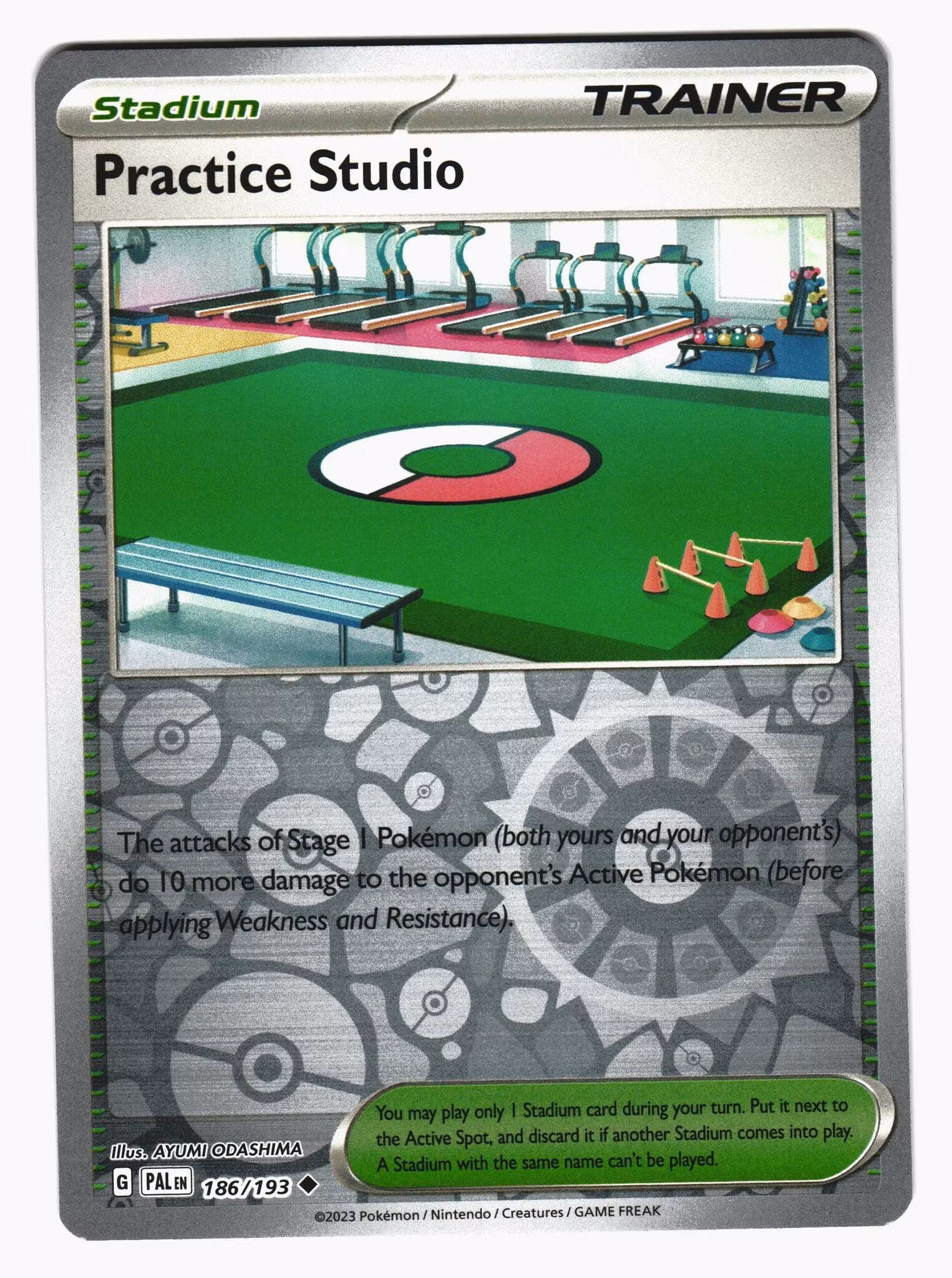 Practice Studio Reverse Holo Uncommon 186/193 Paldea Evolved Pokemon