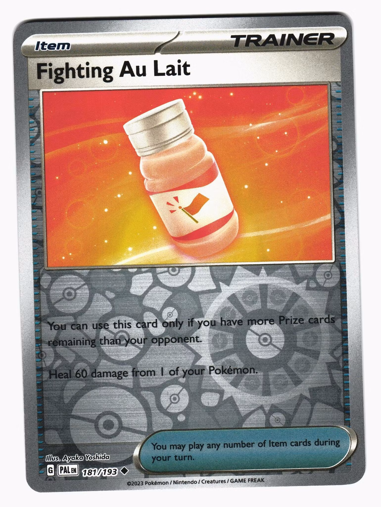 Fighting Au Lait Reverse Holo Uncommon 181/193 Paldea Evolved Pokemon