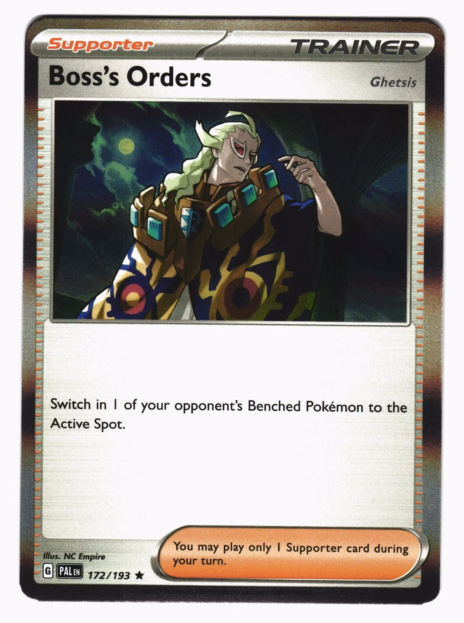 Bosss Orders Holo Rare 172/193 Paldea Evolved Pokemon