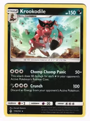 Krookodile Rare Reverse Holo 116/214 Unbroken Bonds Pokemon