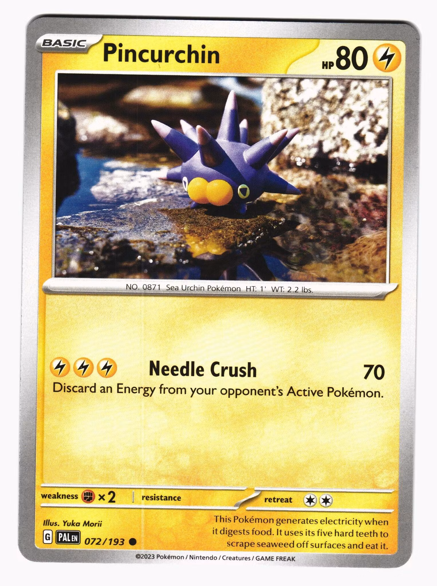 Pincurchin Common 072/193 Paldea Evolved Pokemon