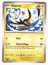 Wattrel Common 080/193 Paldea Evolved Pokemon