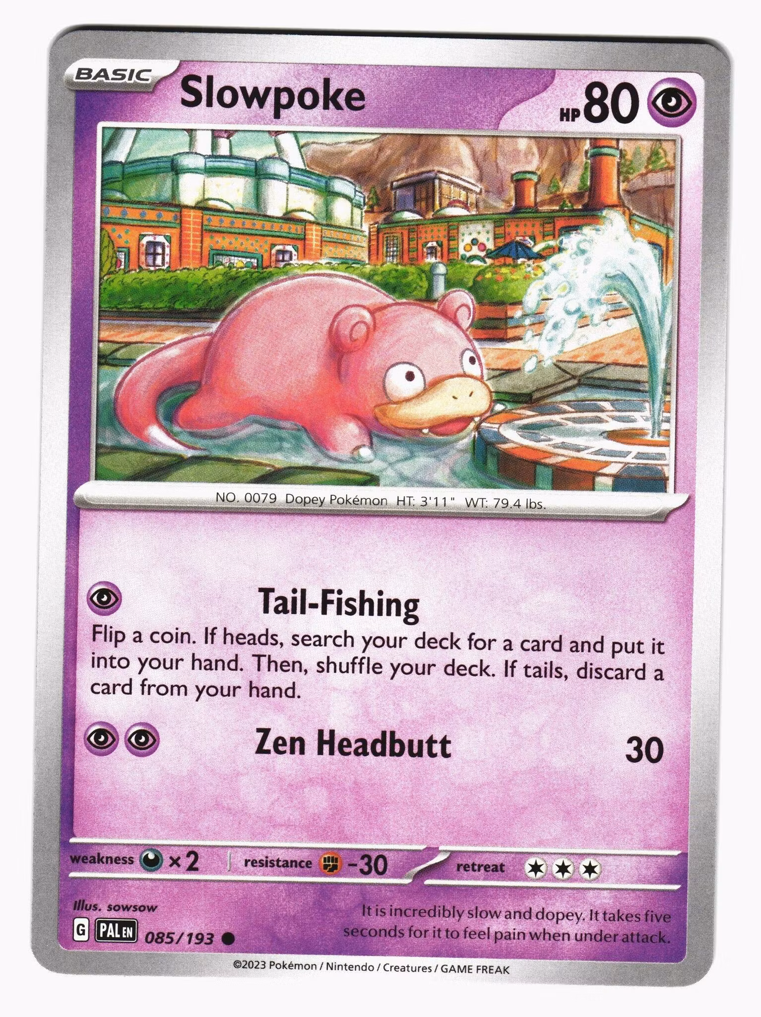 Slowpoke Common 085/193 Paldea Evolved Pokemon
