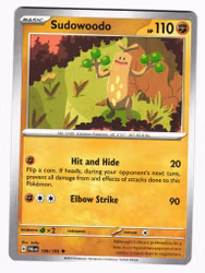 Sudowoodo Uncommon 109/193 Paldea Evolved Pokemon