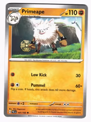 Primeape Uncommon 107/193 Paldea Evolved Pokemon