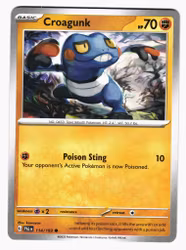 Croagunk Common 114/193 Paldea Evolved Pokemon