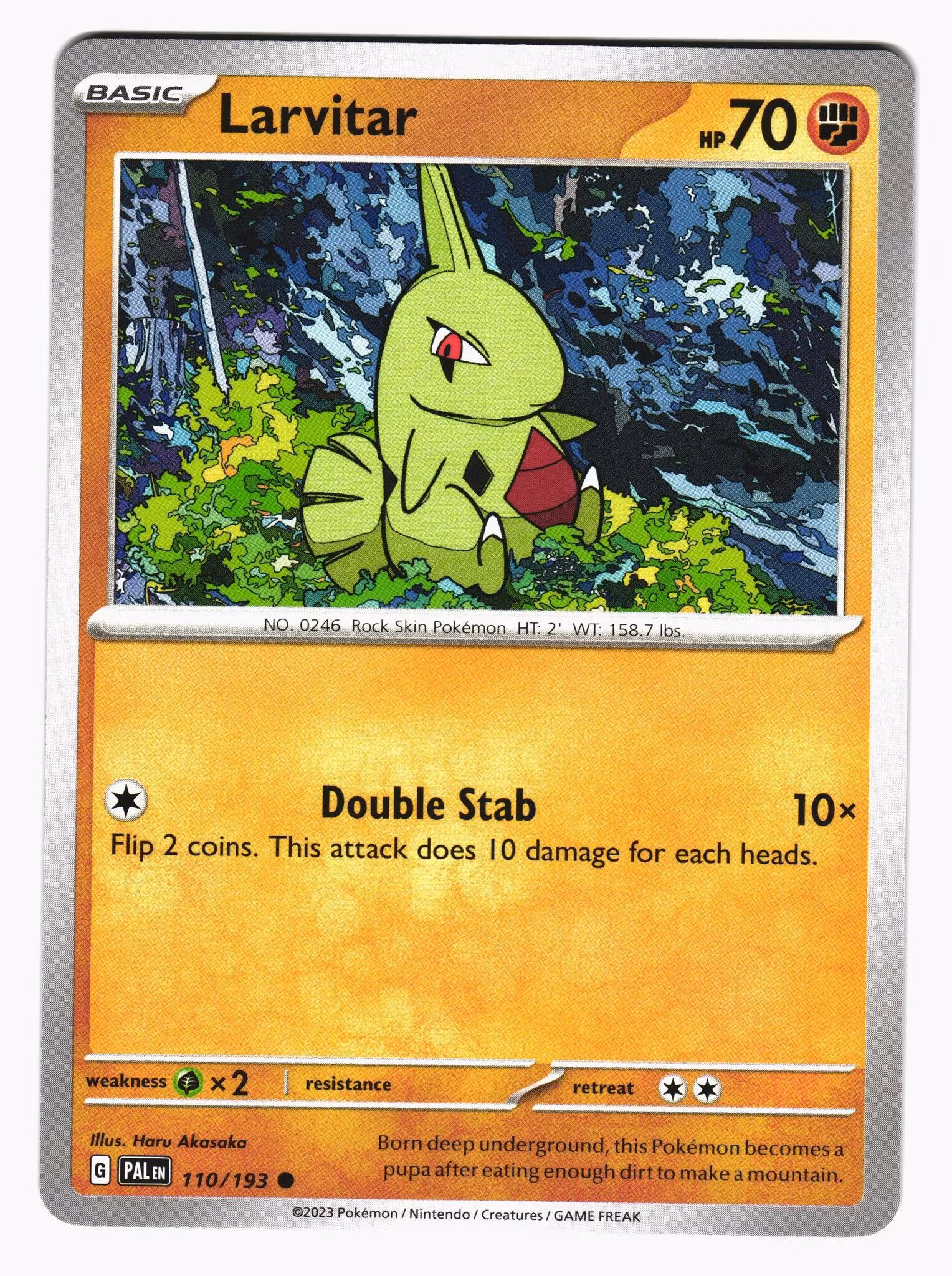 Larvitar Common 110/193 Paldea Evolved Pokemon