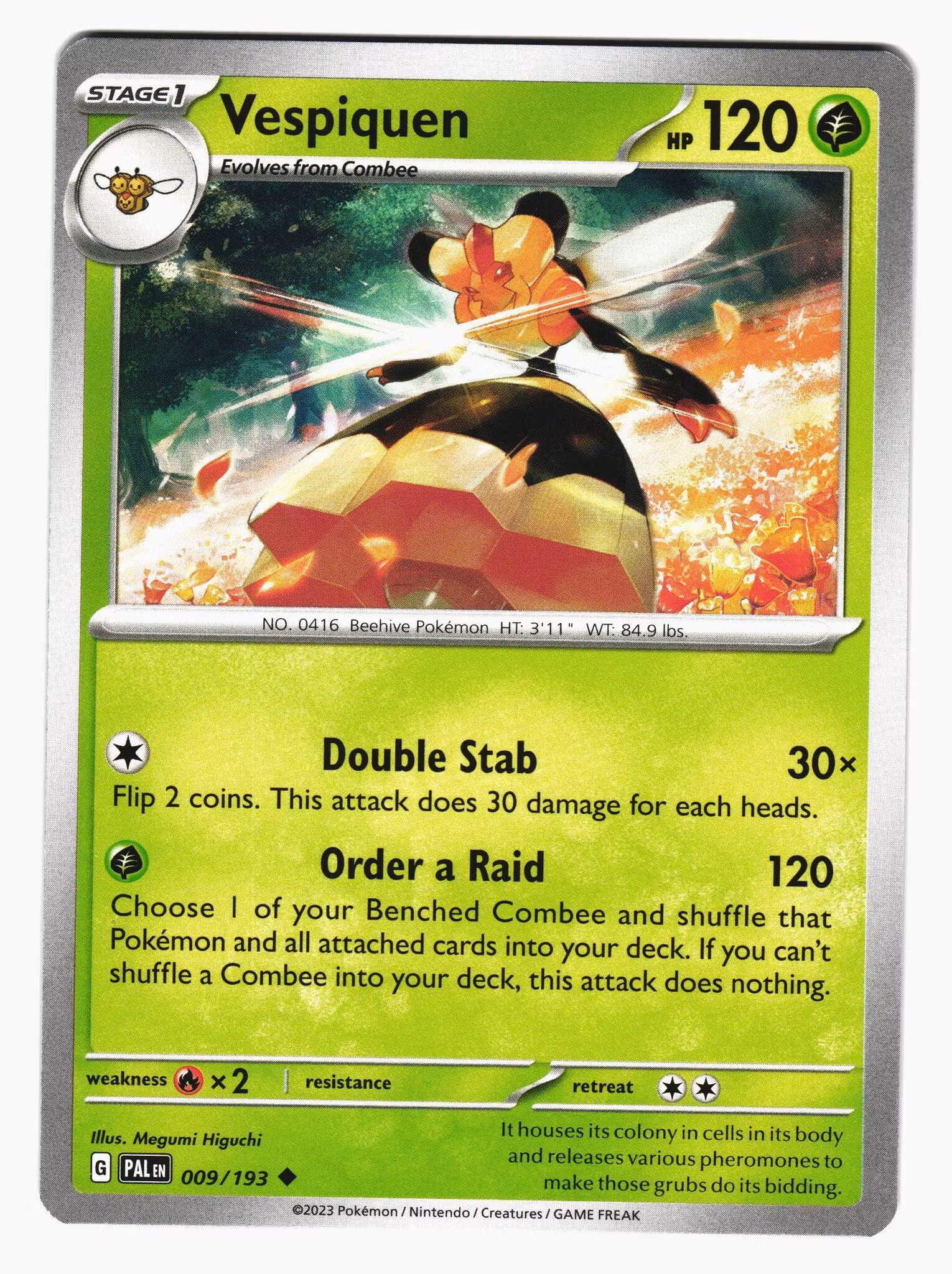 Vespiquen Uncommon 009/193 Paldea Evolved Pokemon